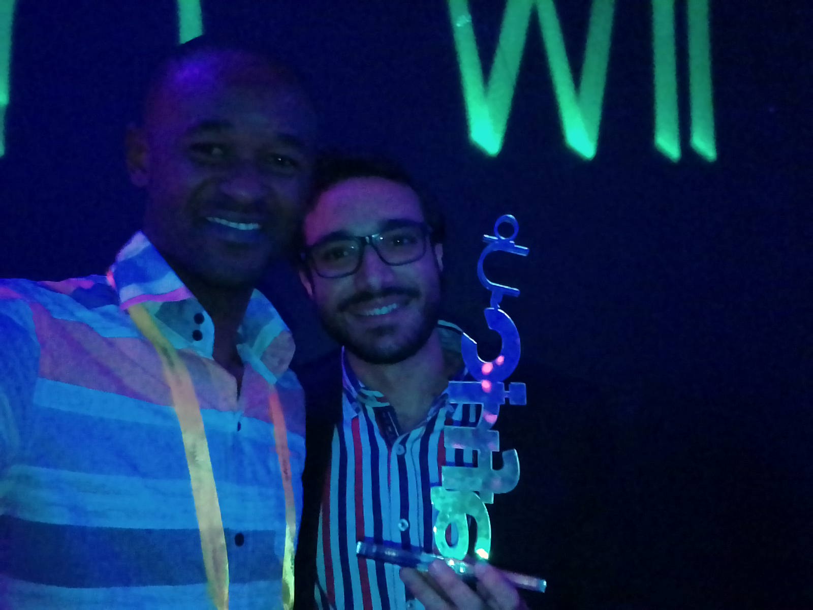 Avec le tunisien Riahi Amine, vainqueur d'afric'up 2018