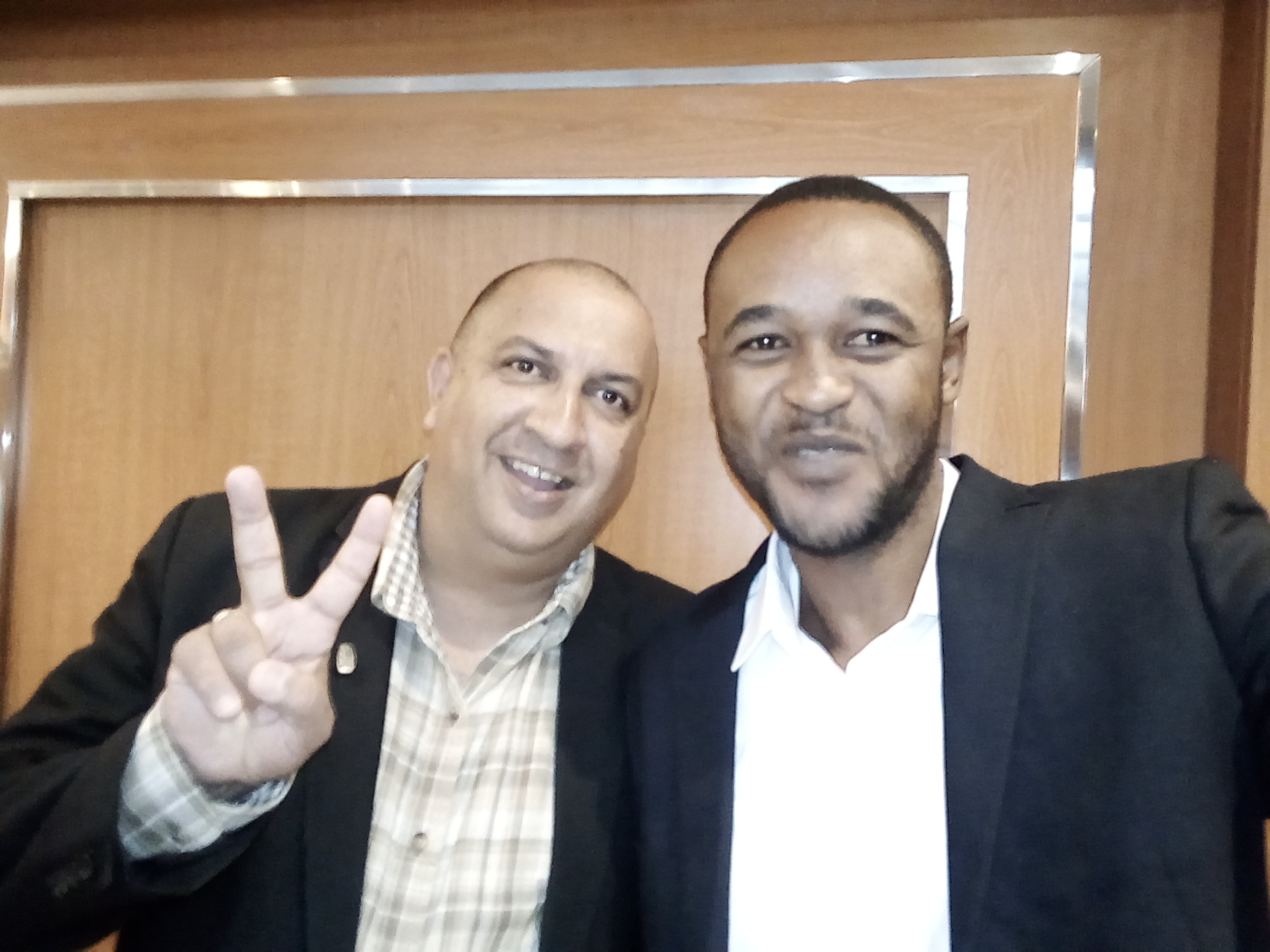 Avec Mr Clyde Vacher